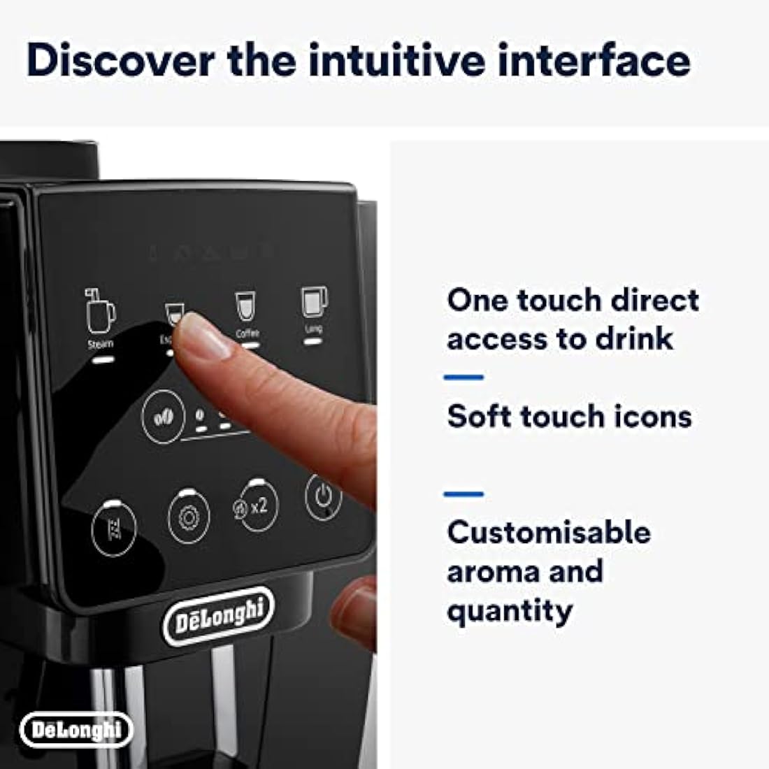 De'Longhi Magnifica Start Bean to Cup Coffee Machine - Black ECAM222.20.B