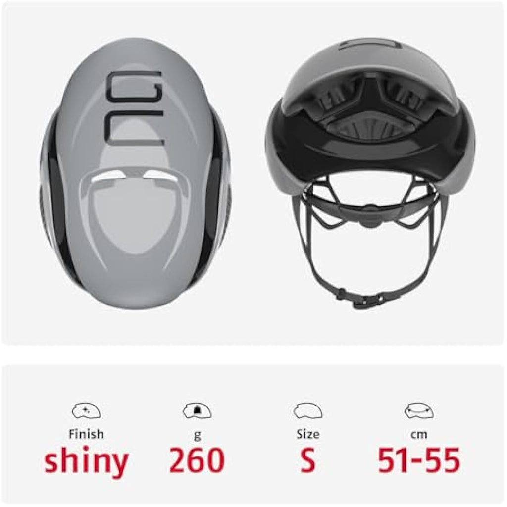 ABUS GameChanger Aerodynamic Racing Bike Helmet – Black, Size S