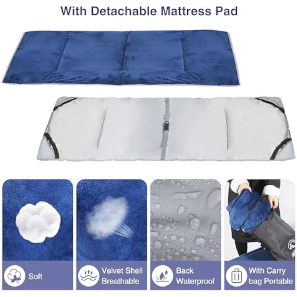 REDCAMP Heavy Duty Folding Camping Bed with Mattress | 28" Extra Wide