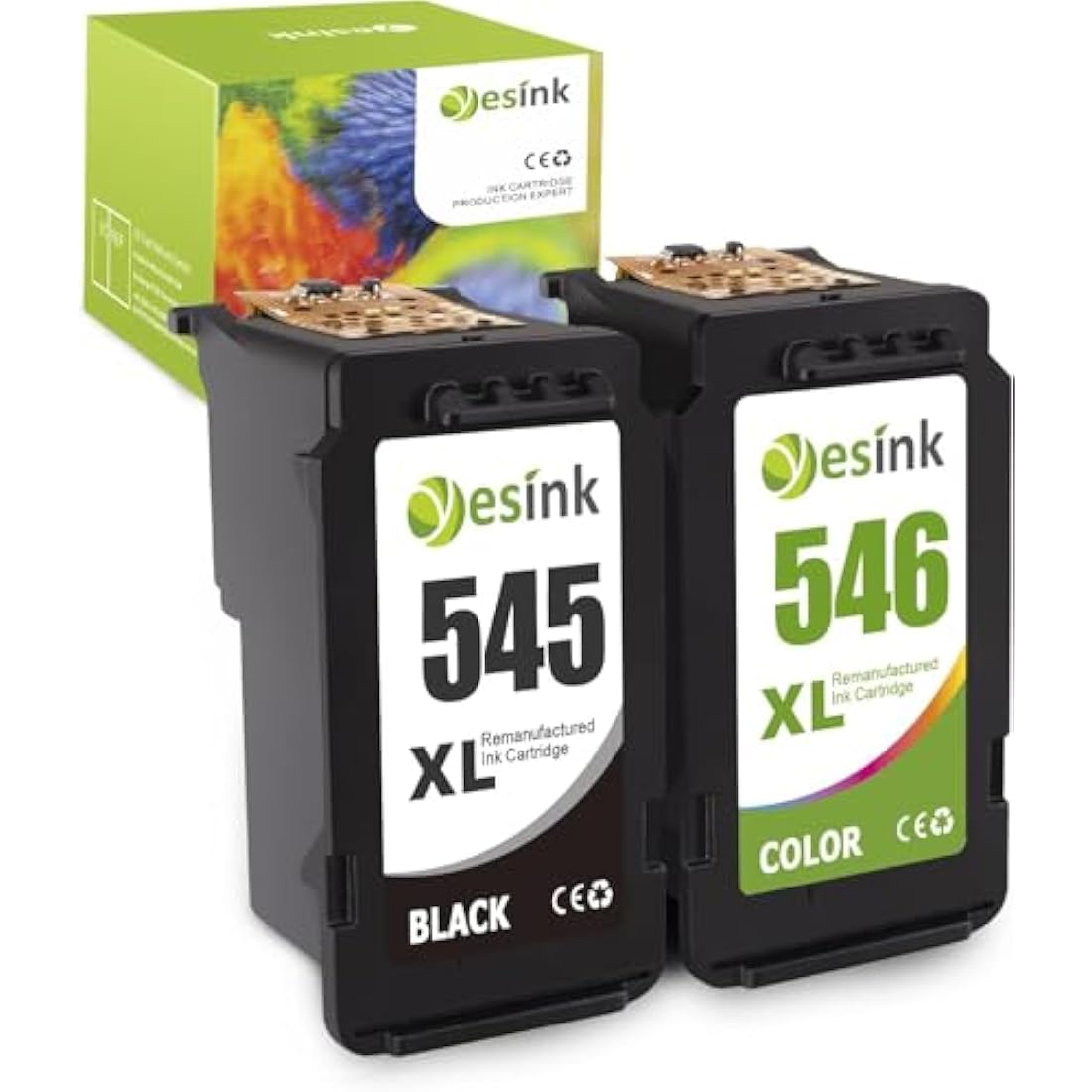 YesInk PG-545XL CL-546XL Ink Cartridges for Canon Pixma MG3050 MG2550S