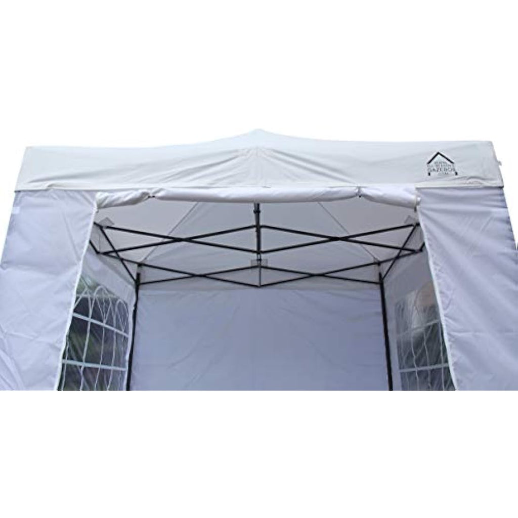 All Seasons Gazebos 2.5x2.5m Waterproof Pop Up Gazebo with Sides - White
