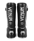 Venum Challenger Standup Shin Guards | Skintex Leather MMA Gear - Black