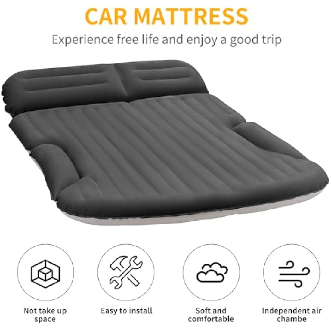 KMZ SUV Air Mattress – Thickened Double-Sided Flocked Camping Bed