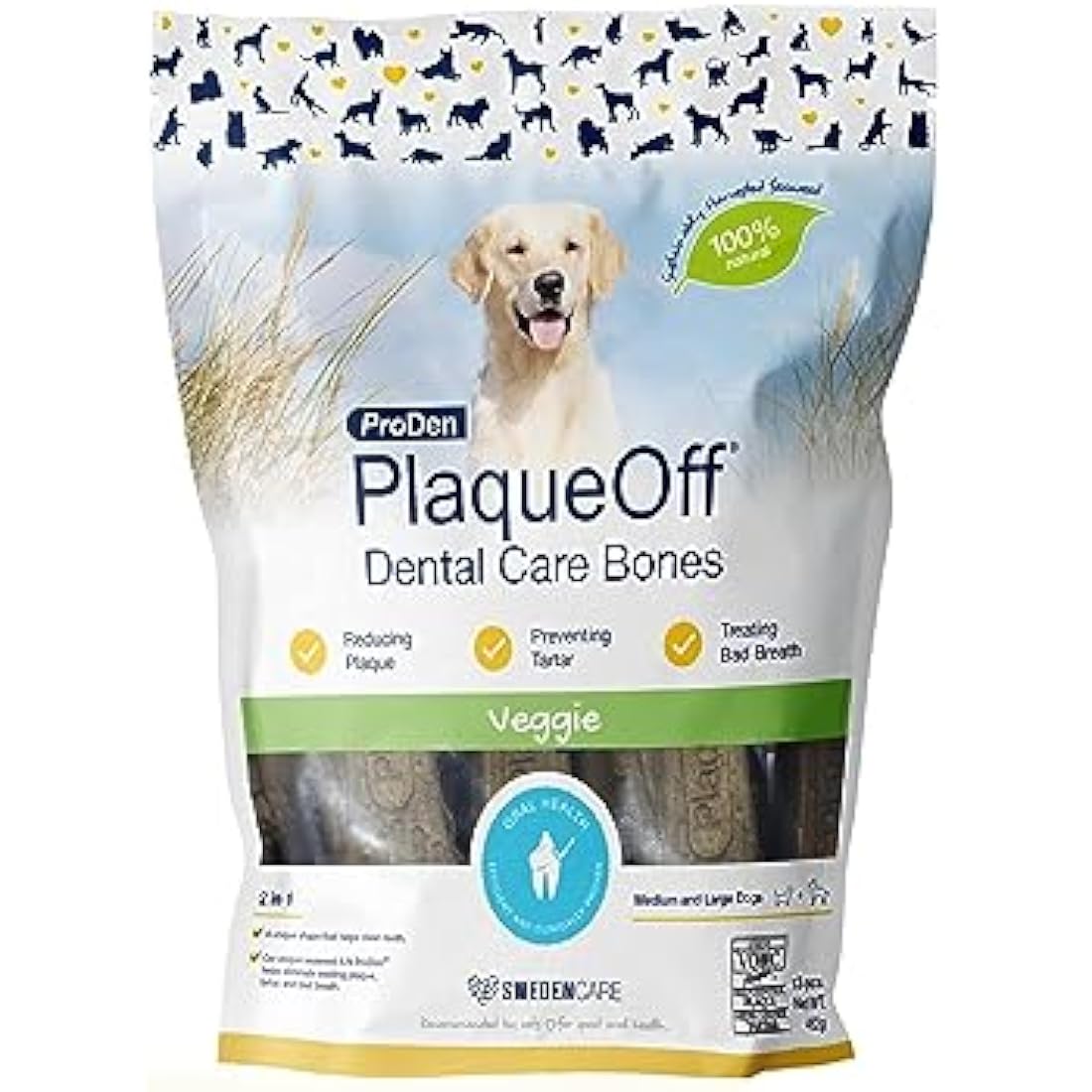 ProDen PlaqueOff Dental Bones for Large Dogs - Vegetable Fusion