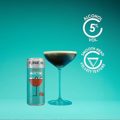 Funkin Nitro Espresso Martini Pre-Mixed Cocktail Cans - 12 x 250ml