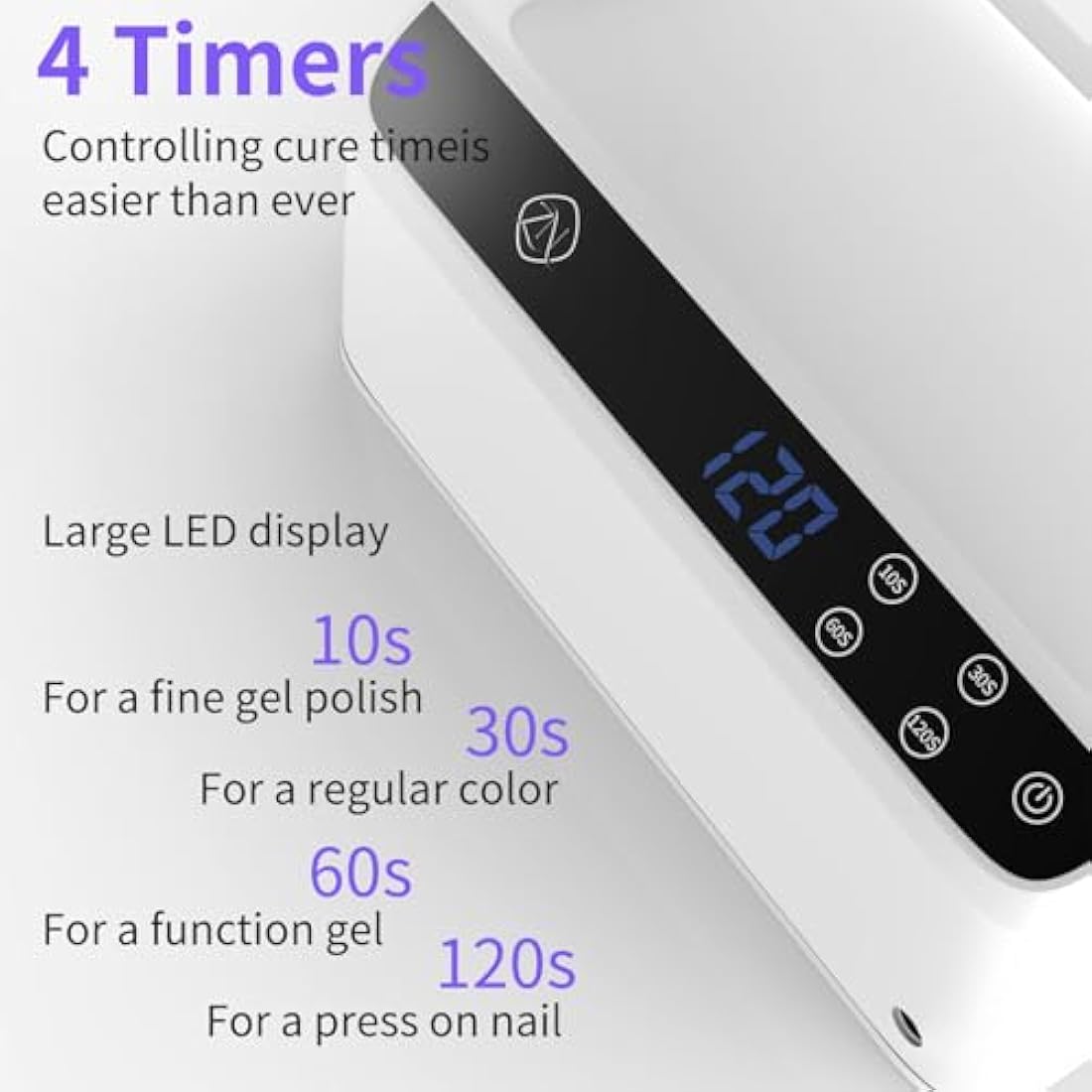 72W UV LED Nail Lamp with PU Leather Arm Rest Pillow