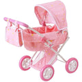 Olivia's Little World 2-in-1 Baby Doll Stroller Pram | Pink Stars
