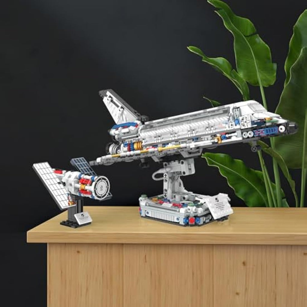 JMBricklayer Space Shuttle Building Blocks Kit - 954pc Model with Stand