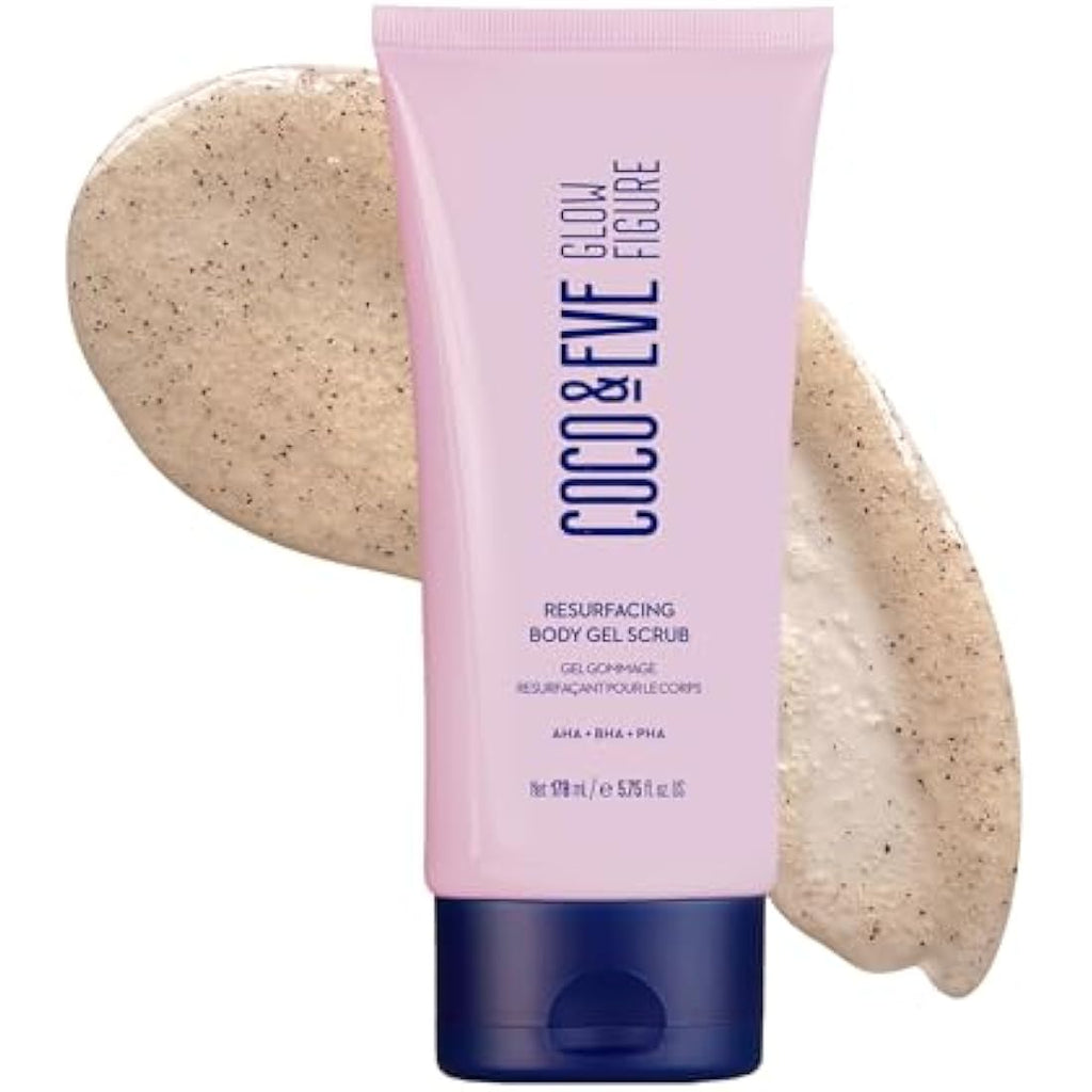 Coco & Eve Resurfacing Body Gel Scrub – AHA & BHA Exfoliator (170ml)