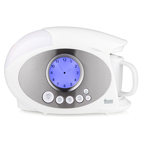 Swan STM200N Teasmade | 600ml Rapid Boil Tea Maker with Alarm Clock