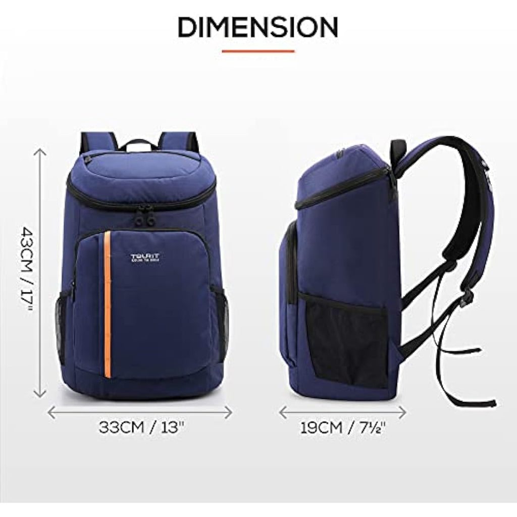 TOURIT 30-Can Insulated Cooler Backpack – Leak-Proof Lightweight Bag