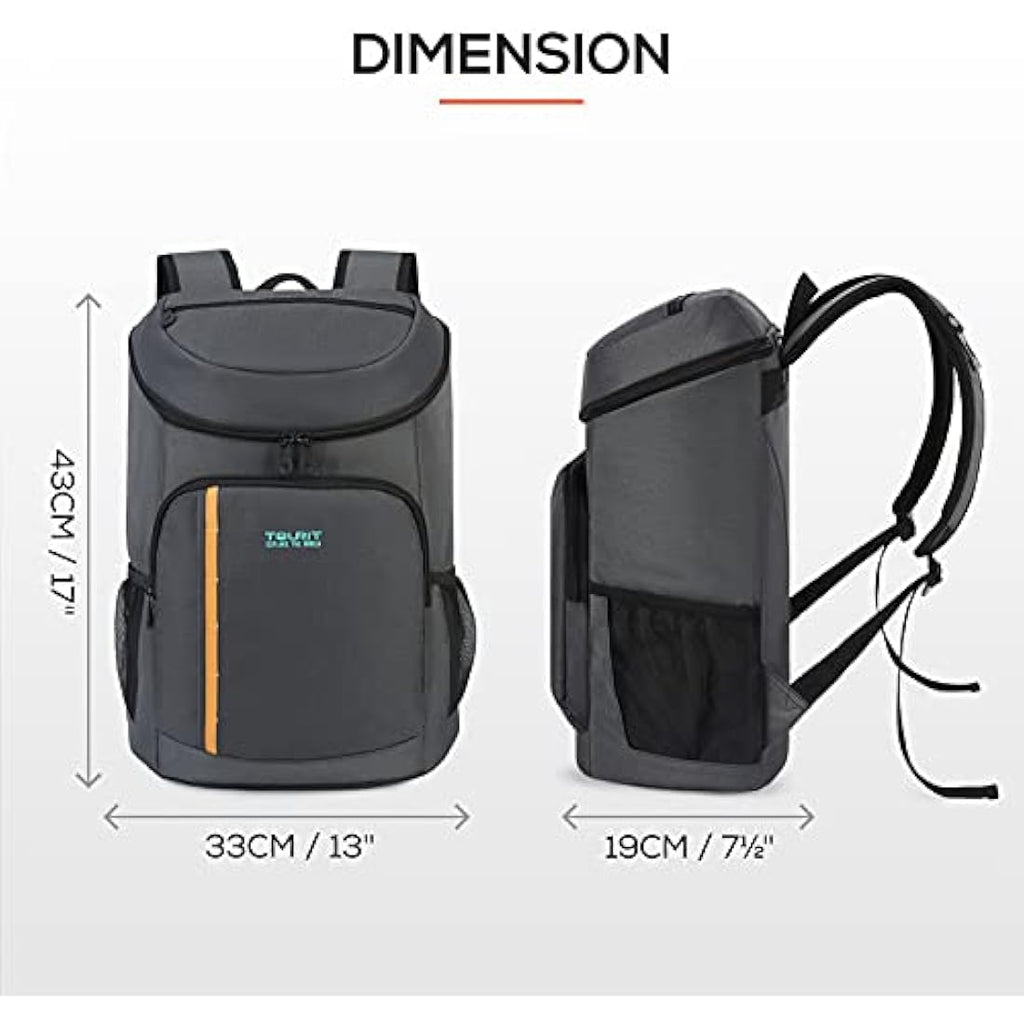 TOURIT 30-Can Insulated Cooler Backpack – Leak-Proof Lightweight Bag