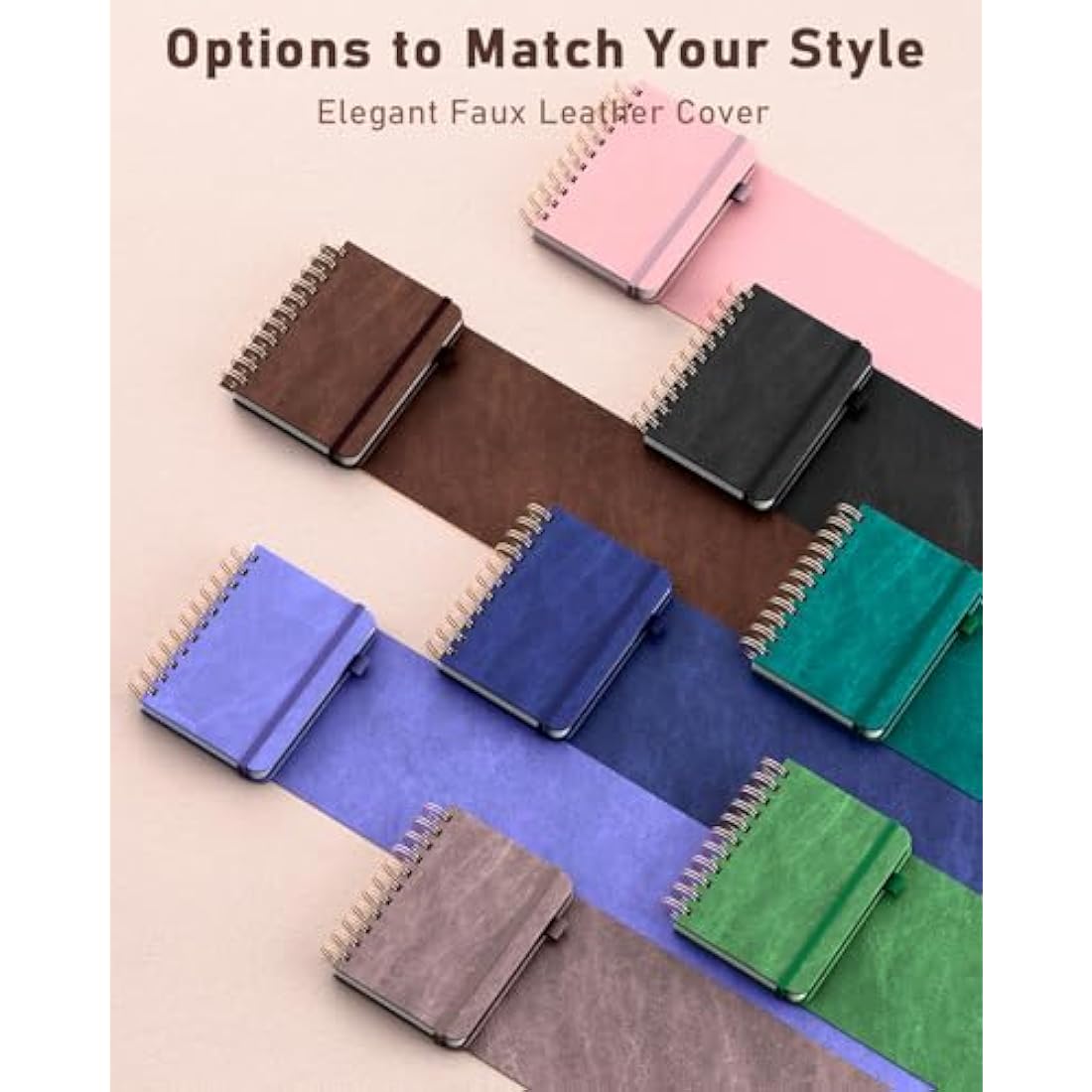 WEMATE Spiral Password Book with Alphabetical Tabs - Teal Hardcover Journal