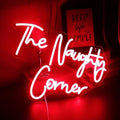 QiaoFei The Naughty Corner LED Neon Sign | USB Powered Wall Decor - Red