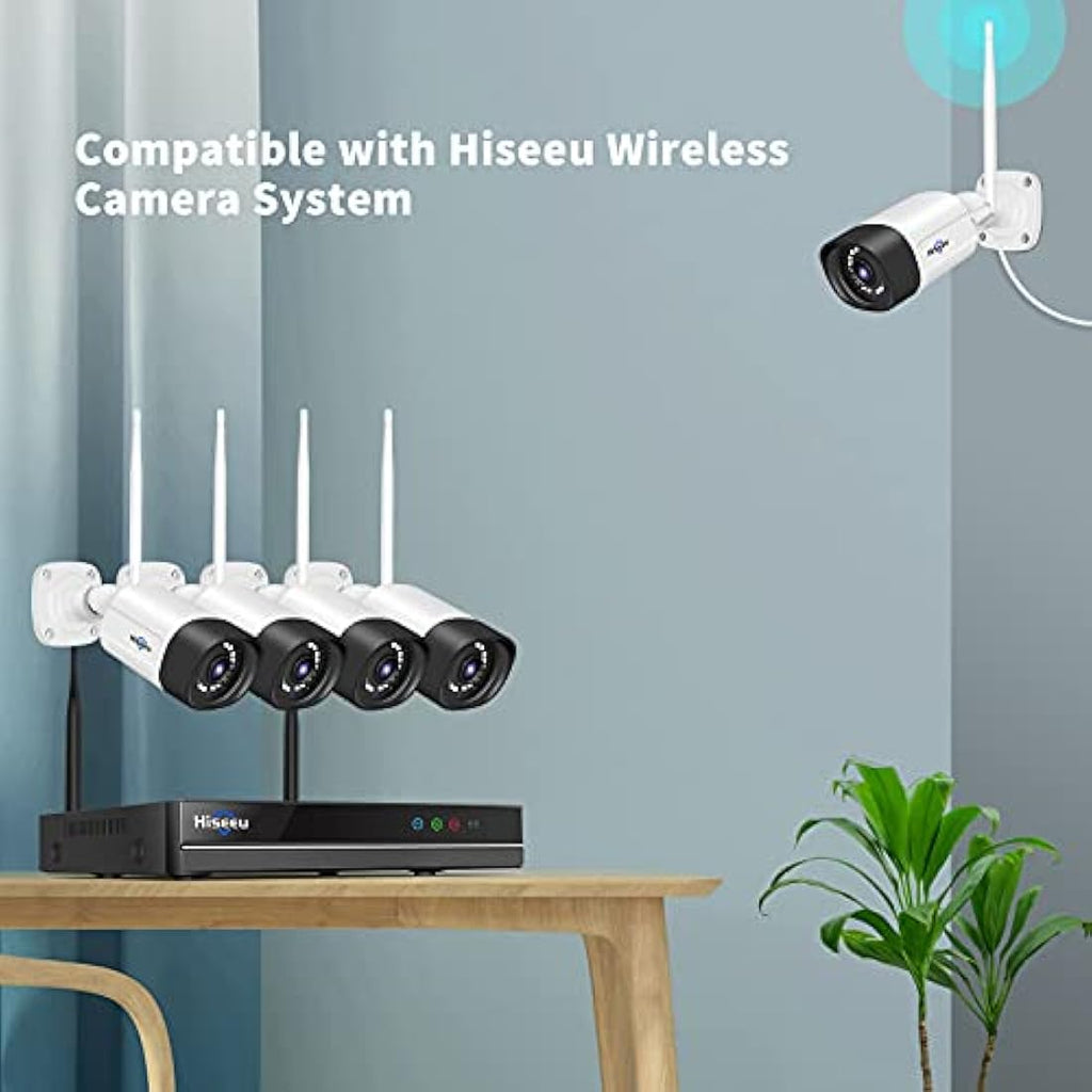 Hiseeu 5MP Outdoor Wireless Security Camera – IP66 Waterproof & Night Vision