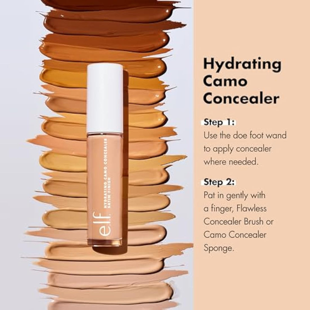 e.l.f. Hydrating Satin Camo Concealer – Full Coverage – Rich Cocoa