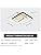 Modern LED Ceiling Light – 50W Dimmable Geometric Flush Mount