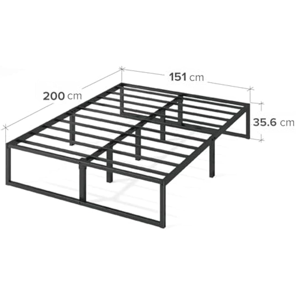 Zinus Lorelai King Metal Platform Bed Frame | 36cm Underbed Storage