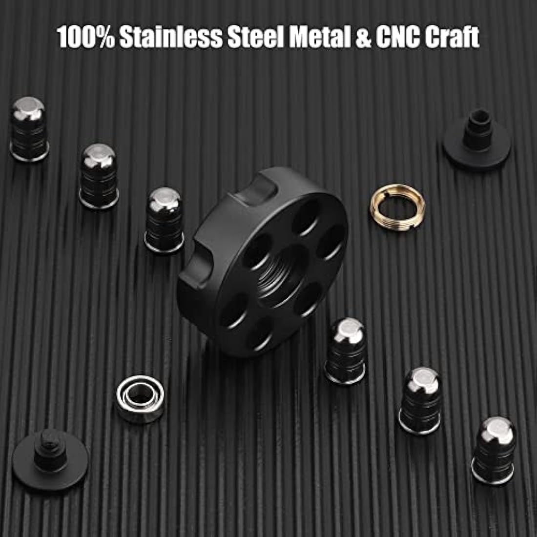 Metal Fidget Spinner – Detachable CNC Gyro Desk Toy