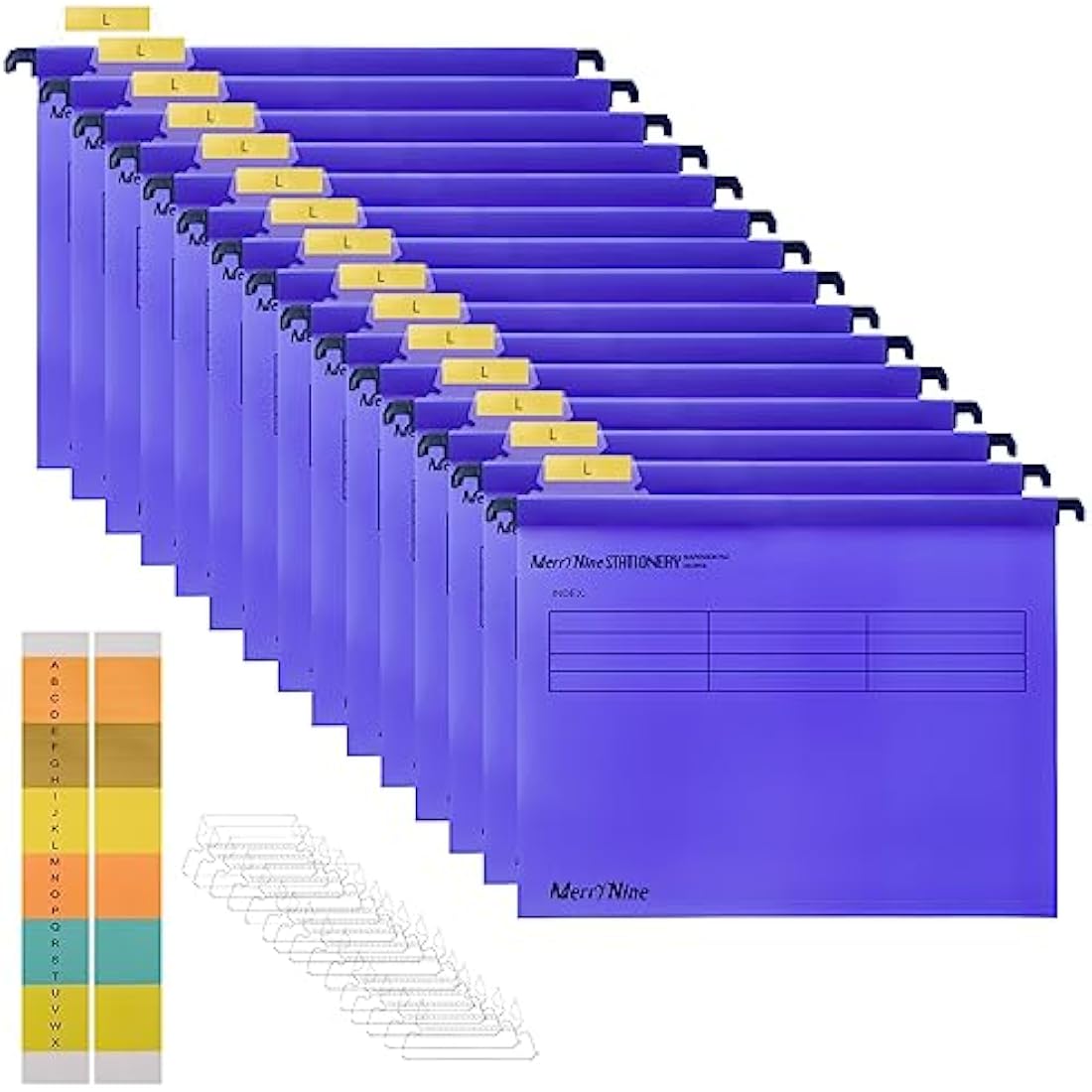 A4 Suspension Files - 15 Pack Purple Polypropylene Folders