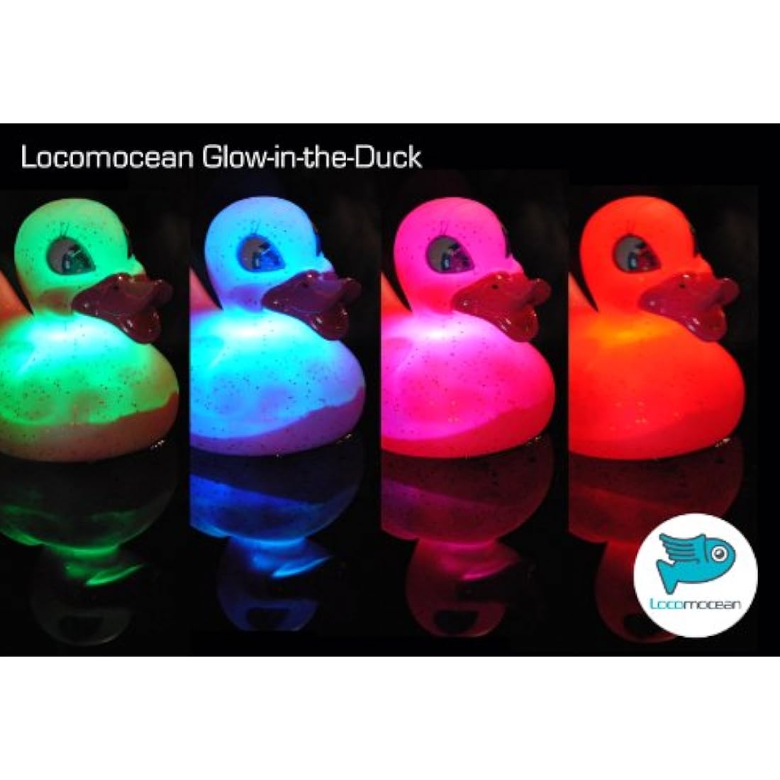 Locomocean Mister Spuck LED Rubber Duck – Water Activated Bath Toy