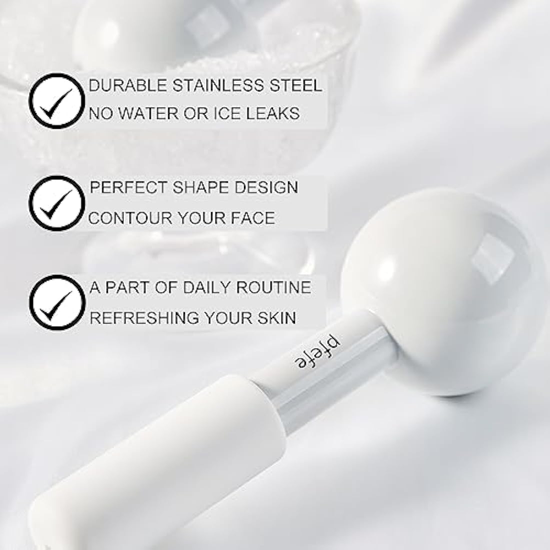 Pfefe Stainless Steel Ice Globes – Cryo Sticks for Face and Eyes