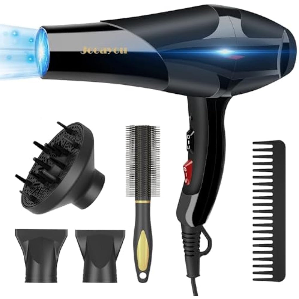 Jooayou 3000W Ionic Hair Dryer | Professional Fast Drying Blow Dryer