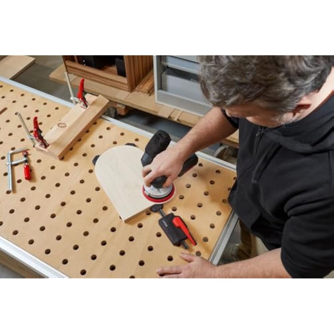 Bessey Horizontal Pull-Down Clamp WNS-Set-MF for Woodworking