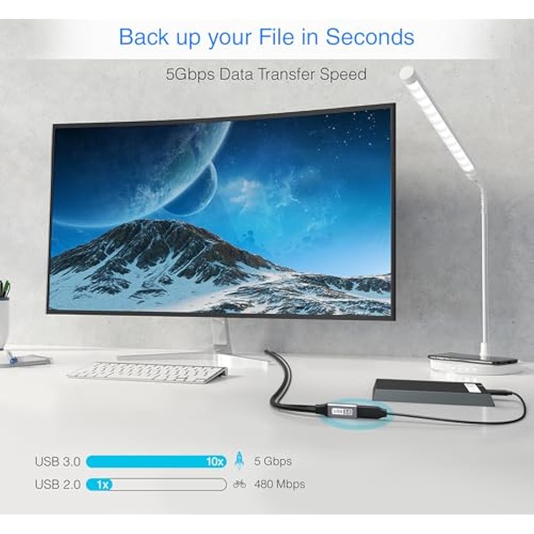 BlueRigger USB 3.0 Active Extension Cable – 10M In-Wall CL3 Rated