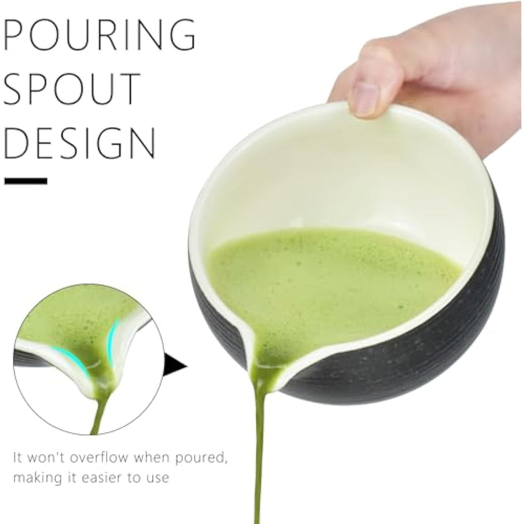 Jolof Store Bluestone Glaze Matcha Kit - 8pc Bamboo Tea Ceremony Set