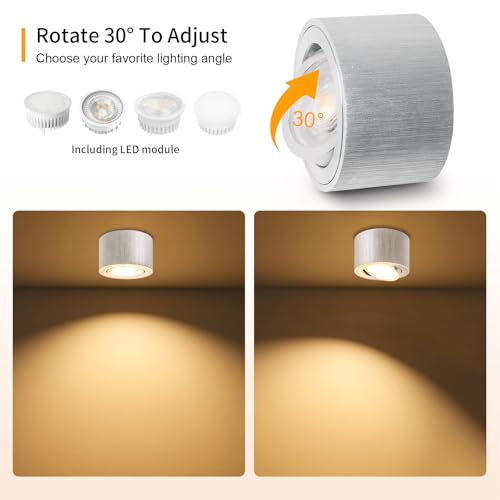GeyouLux Dimmable LED Spotlight – 5W 3CCT Adjustable Ceiling Light