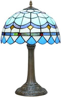 Tiffany Table Lamp – 12" Stained Glass Mediterranean Light