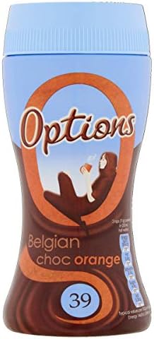 Options Orange Hot Chocolate Drink – Low Calorie Instant Cocoa (6 x 220g)