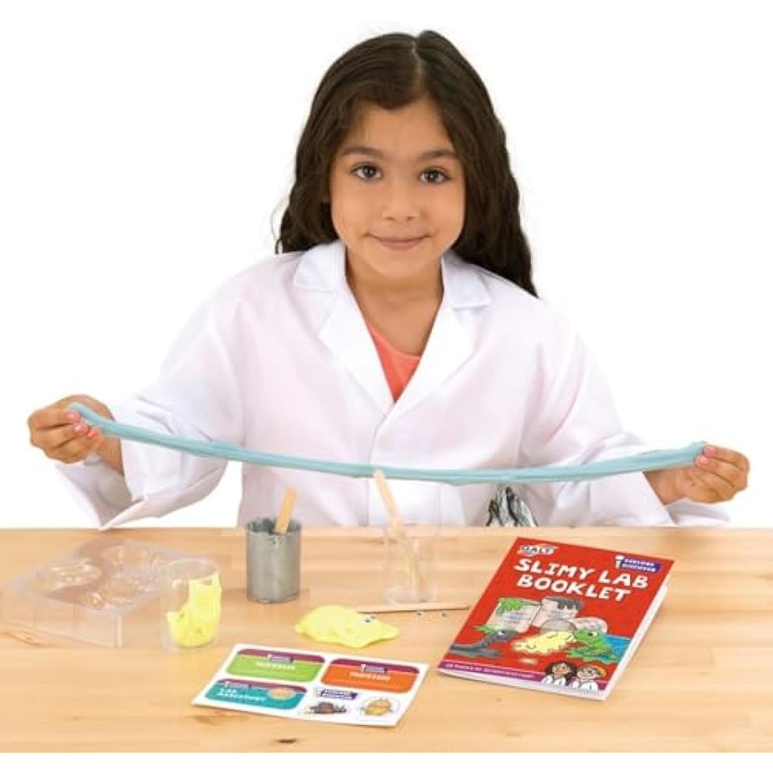 Galt Slimy Lab Science Kit – 4 STEM Slime Experiments for Ages 5+