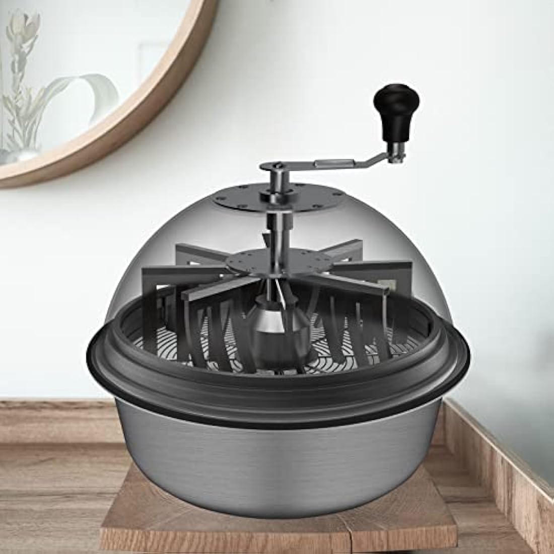 AC Infinity 19-Inch Bowl Trimmer – Manual Leaf Cutter with Steel Blades