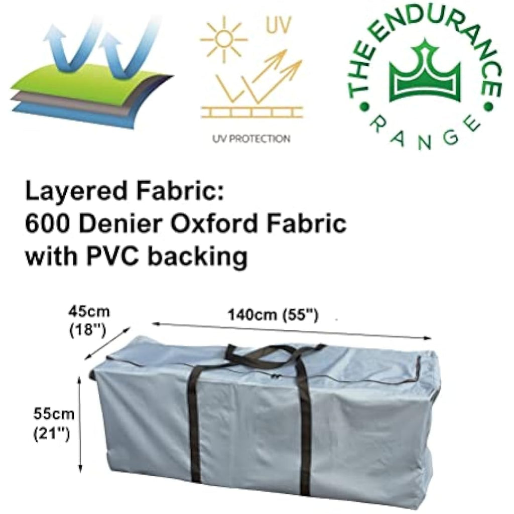 Kingsbridge Heavy Duty Garden Cushion Storage Bag - 600D Oxford Fabric