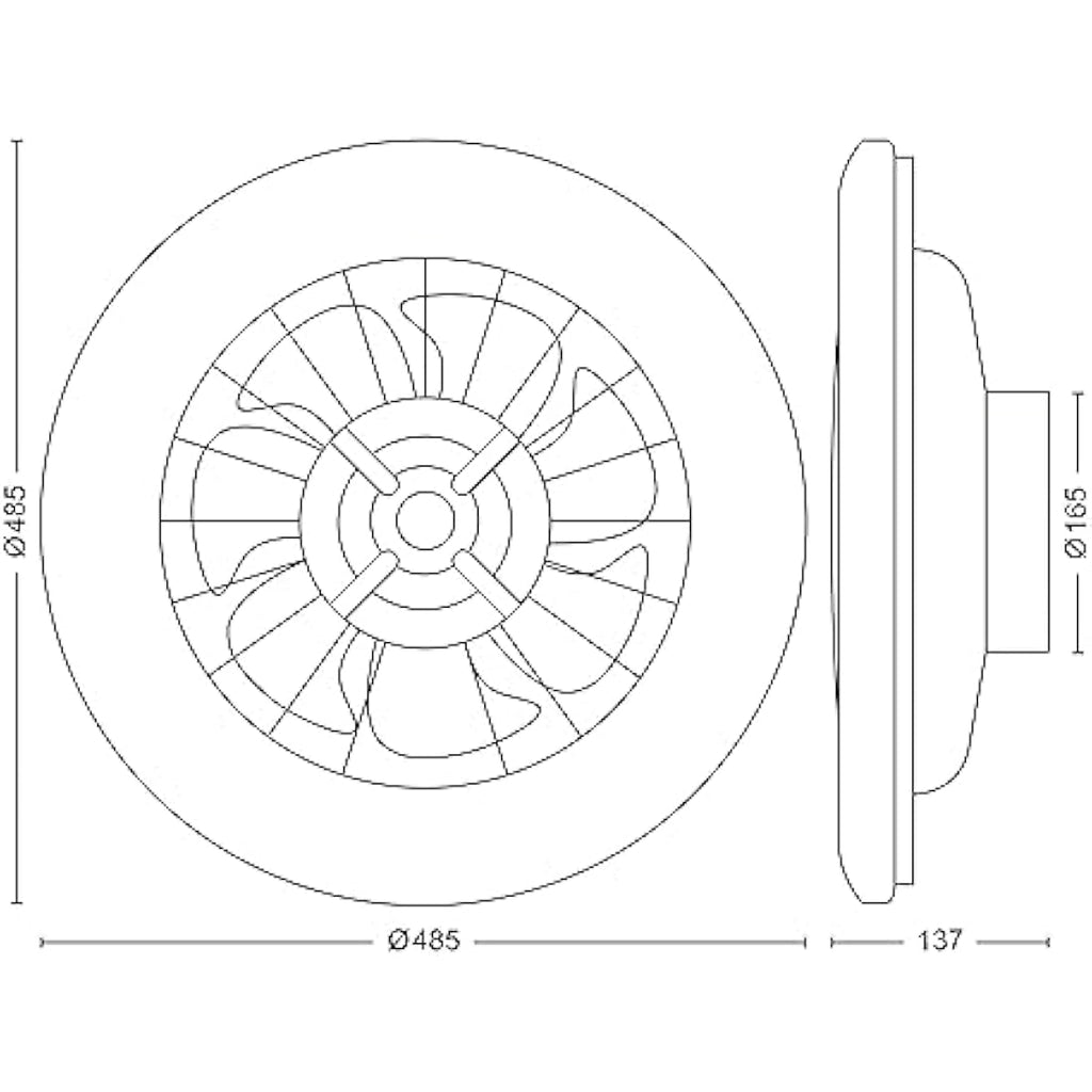 Philips LED Round Fan Light | 60W Slim Ceiling Fan with Remote Control