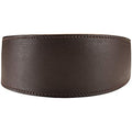 Hunter Greyhound Leather Dog Collar – Padded Dark Brown (XS-S)