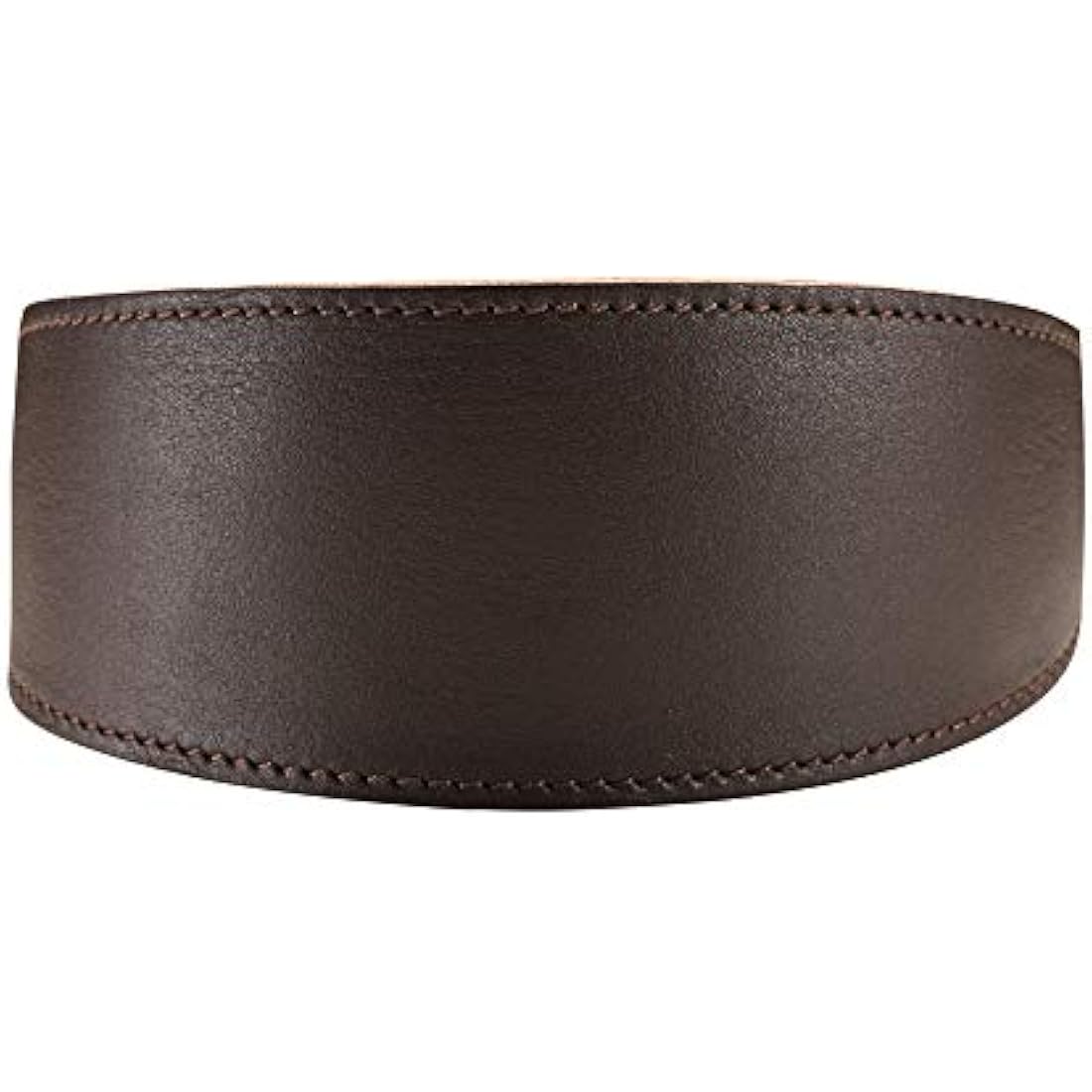 Hunter Greyhound Leather Dog Collar – Padded Dark Brown (XS-S)