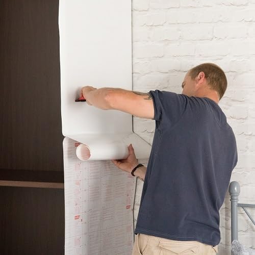 d-c-fix Glossy White Sticky Back Plastic Vinyl Wrap Film - 90cm x 5m