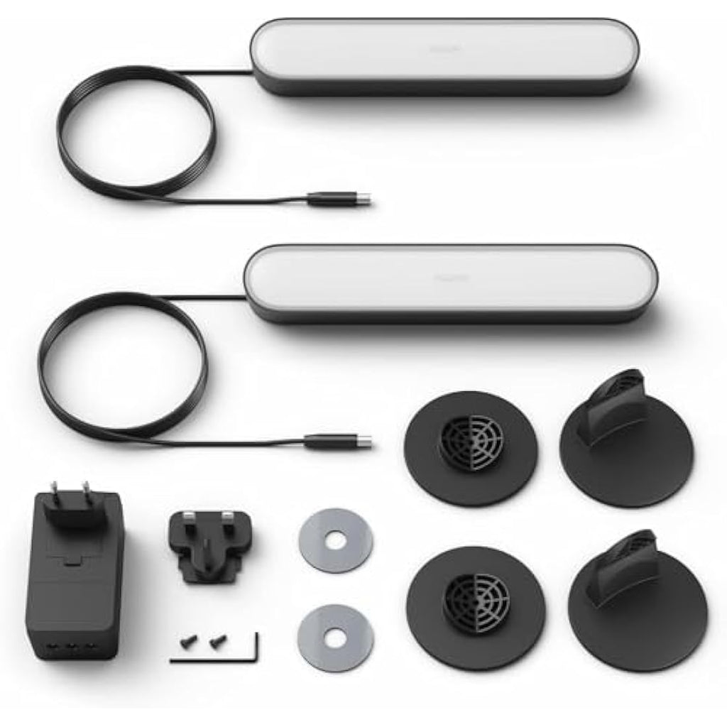Philips Hue Play Smart Light Bar Double Pack - White & Color Ambiance, Black
