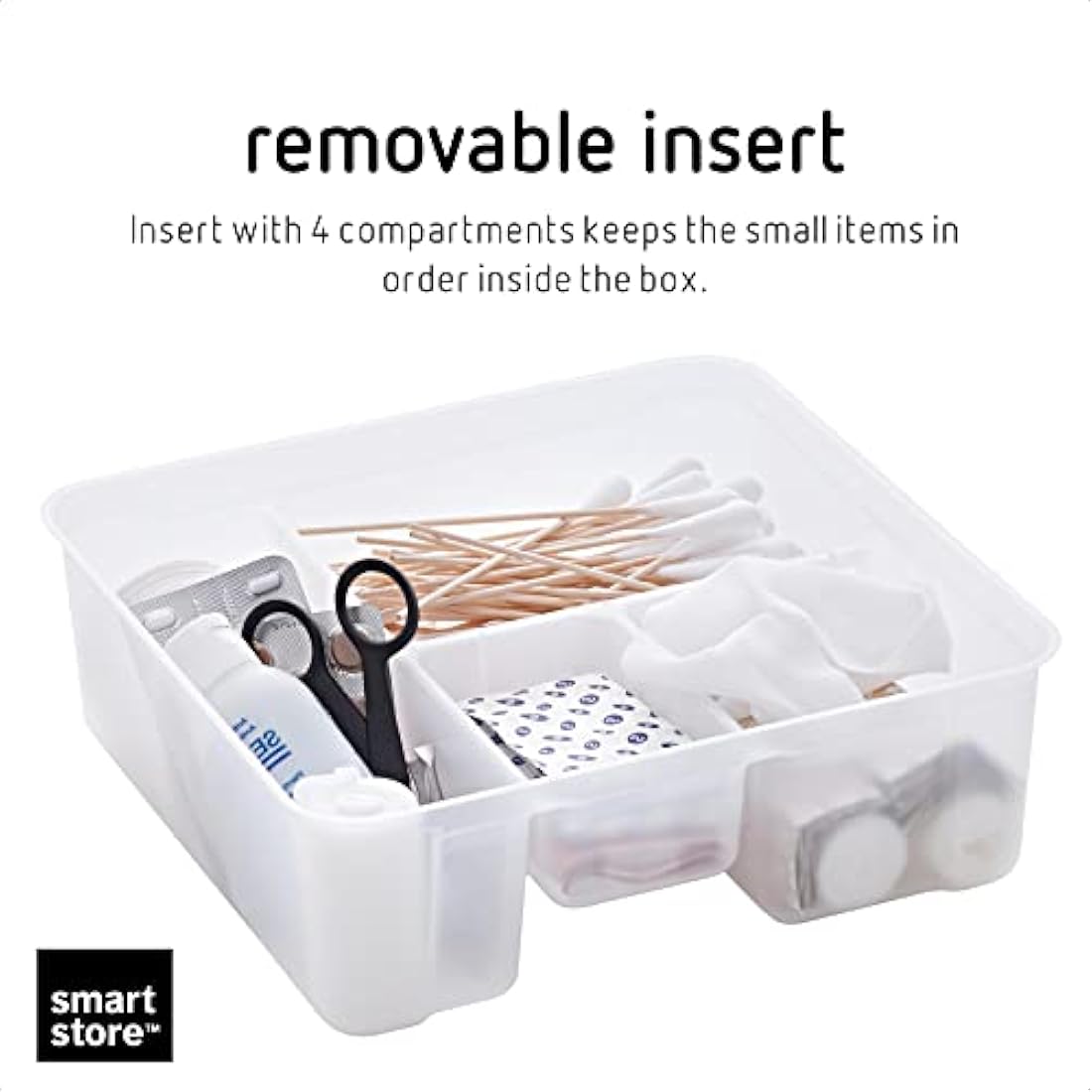 SmartStore 8L First Aid Box – Lockable Medicine Storage with Insert Tray