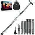 aiGear Tactical Trekking Poles | Adjustable Aluminum Hiking Stick - Gray