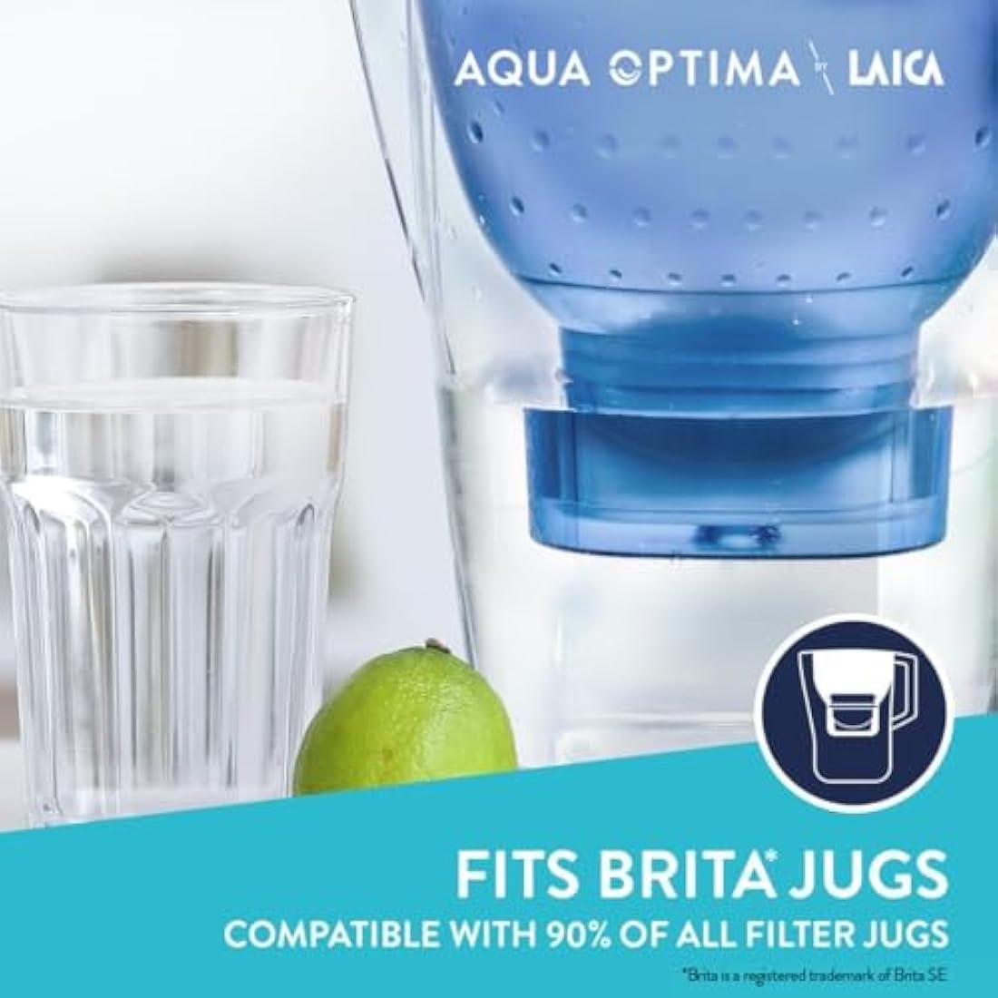 Aqua Optima Evolve+ Water Filter Cartridges | 6 Pack | Brita Compatible