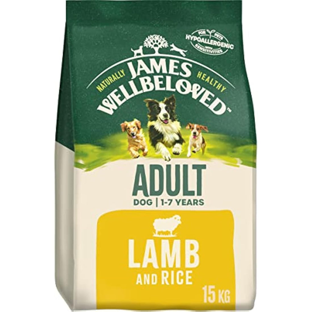 James Wellbeloved Adult Lamb & Rice Hypoallergenic Dry Dog Food - 15kg