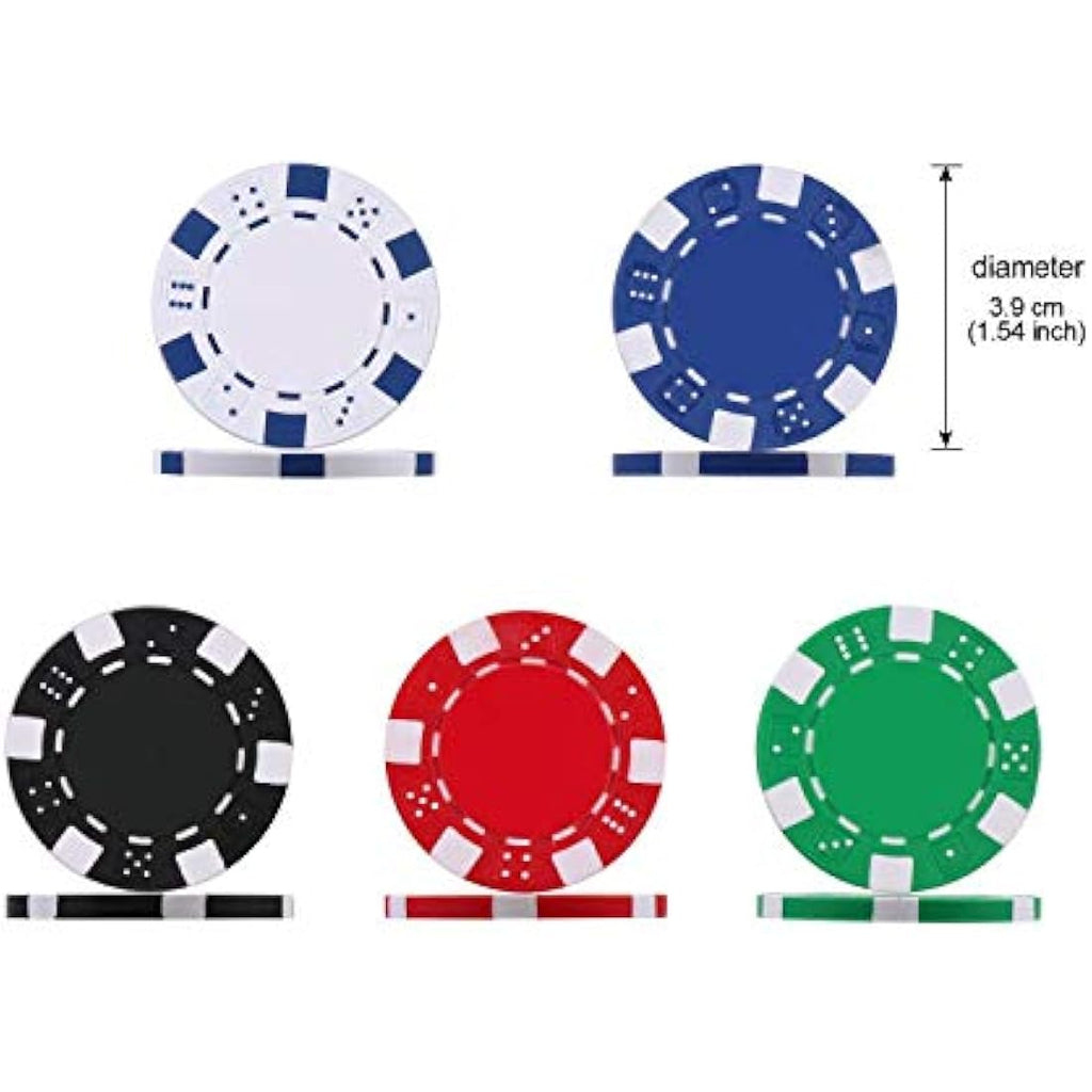 300pc Poker Chips Set | Texas Holdem Casino Set with Case
