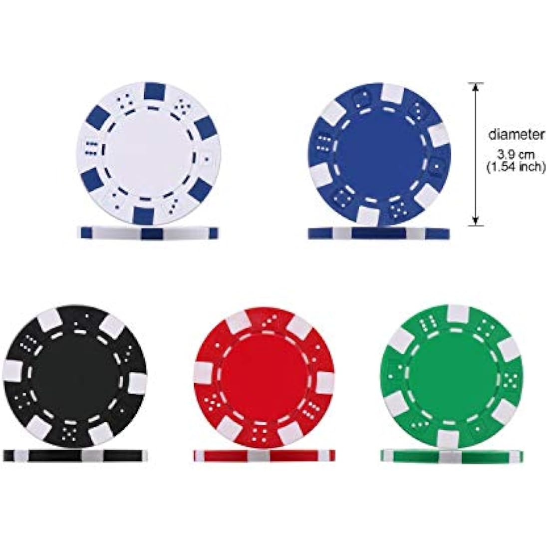 300pc Poker Chips Set | Texas Holdem Casino Set with Case