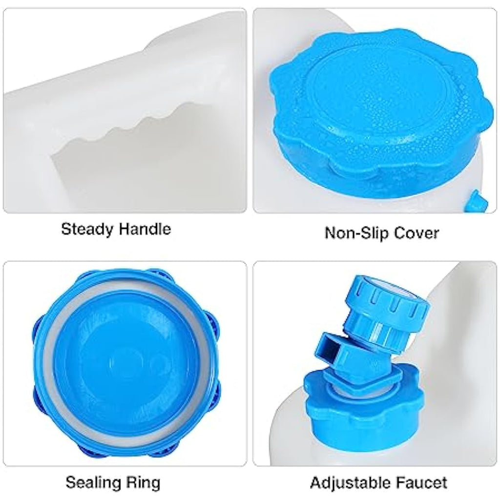 REDCAMP Portable Water Container with Tap | BPA-Free HDPE Storage Jug
