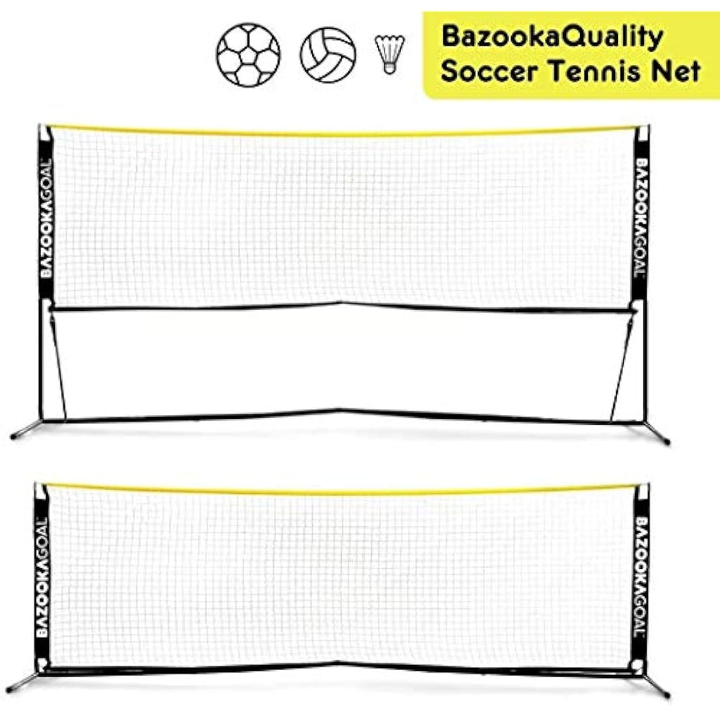 BazookaGoal Multi-Sport Net – Adjustable 9.8ft Portable Football Tennis