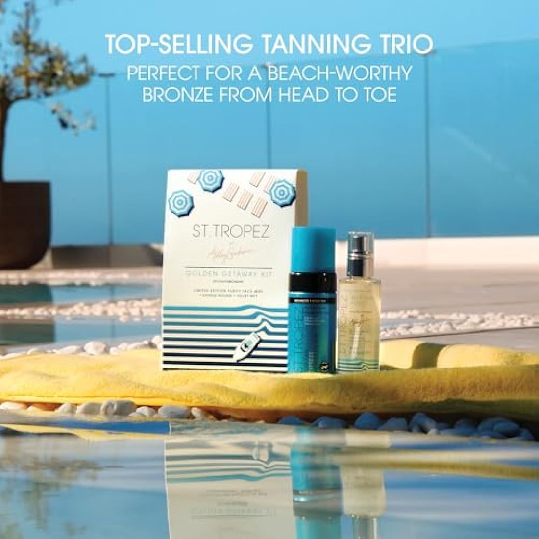 St.Tropez Self Tan Golden Getaway Kit – 3-Piece Sunless Bronzing Set